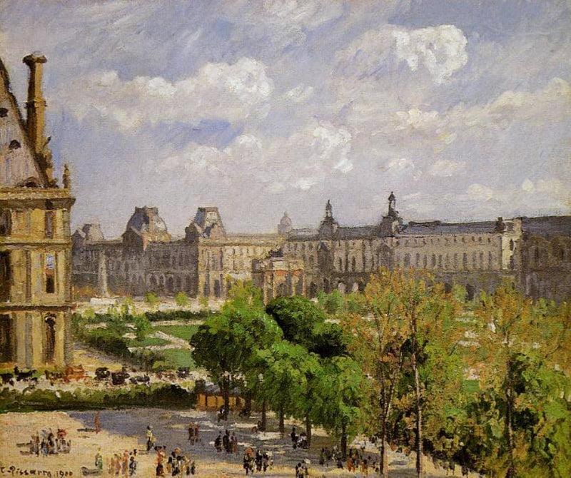 Place du Carrousel, the Tuileries Gardens by Camille Pissarro — Oil Painting Reproduction