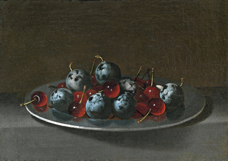 Plato Con Ciruelas Y Guindas by Juan van der Hamen — Oil Painting Reproduction