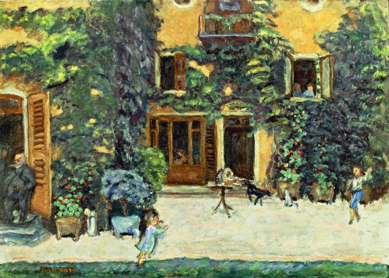 Playing Catch (also known as Children in a Garden) by Pierre Bonnard — Oil Painting Reproduction