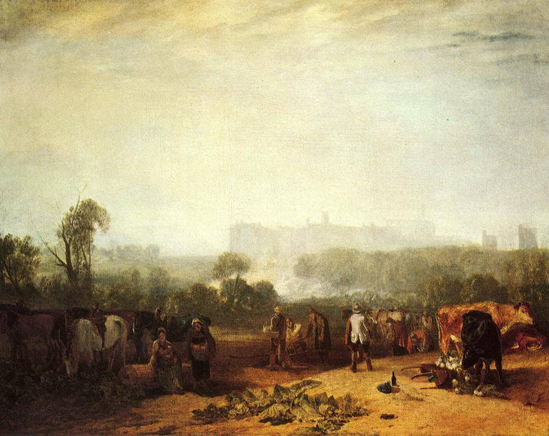 Ploughing up Turnips, near Slough by J.M.W. Turner — Oil Painting Reproduction