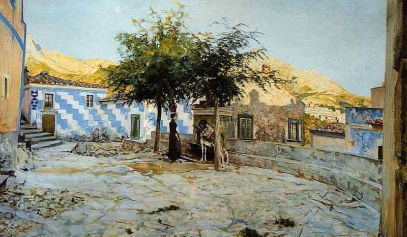 Poggio, village on Elba Island by Telemaco Signorini — Oil Painting Reproduction