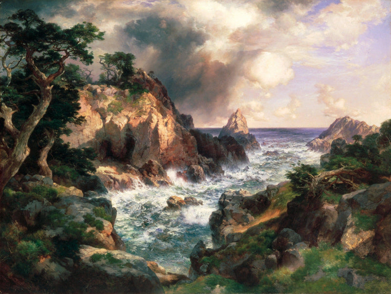 Point Lobos, Monterey, California by Thomas Moran — Oil Painting Reproduction