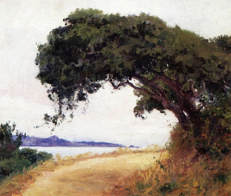 Point Lobos, Oak Tree by Guy Rose — Oil Painting Reproduction