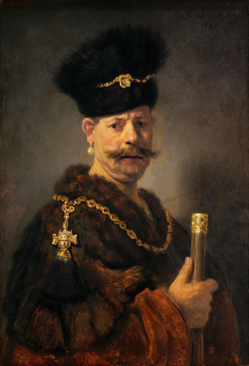 Polish Nobleman by Rembrandt — Oil Painting Reproduction