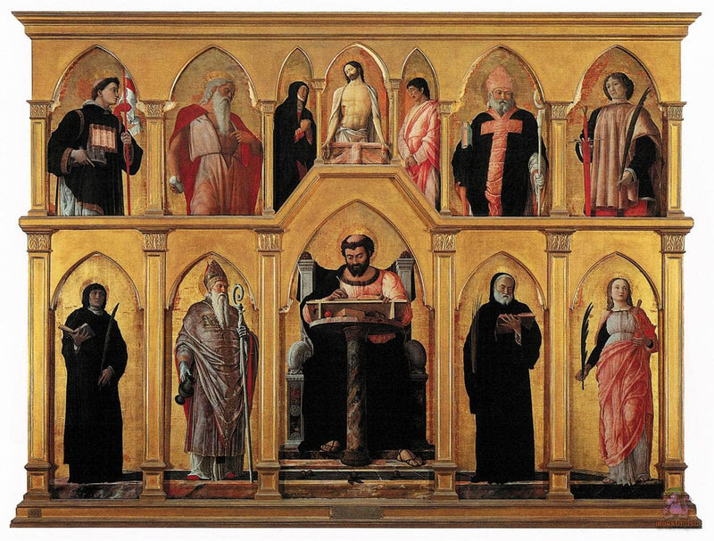 Polyptych of St. Luke by Andrea Mantegna — Oil Painting Reproduction