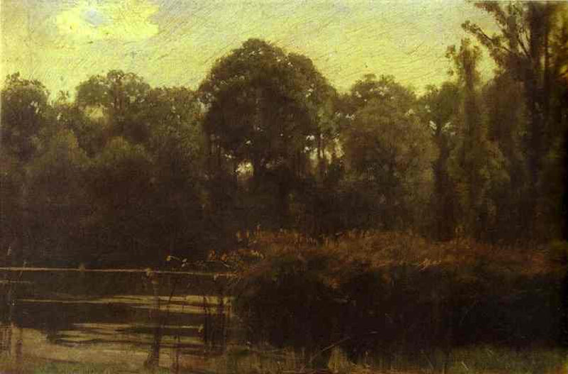 Pond by Ivan Kramskoy — Oil Painting Reproduction