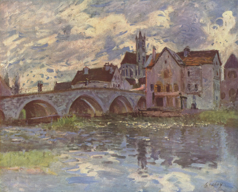 Pont de Moret sur Loing by Alfred Sisley — Oil Painting Reproduction