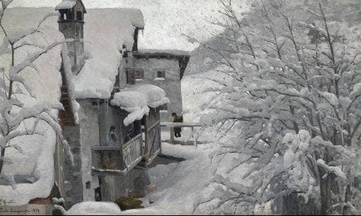 Ponte-Campovasto by Peder Mørk Mønsted — Oil Painting Reproduction