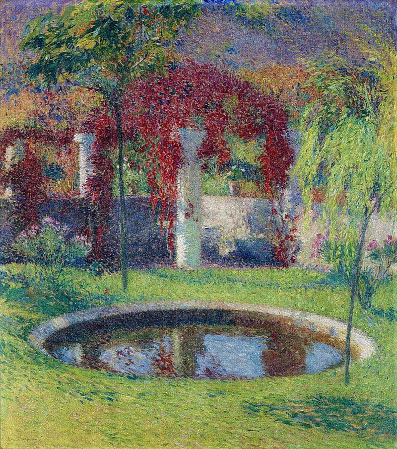 Pool Near Tonnelle de Marquayrol by Henri Martin — Oil Painting Reproduction