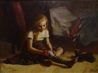 Poor Girl in kitchen