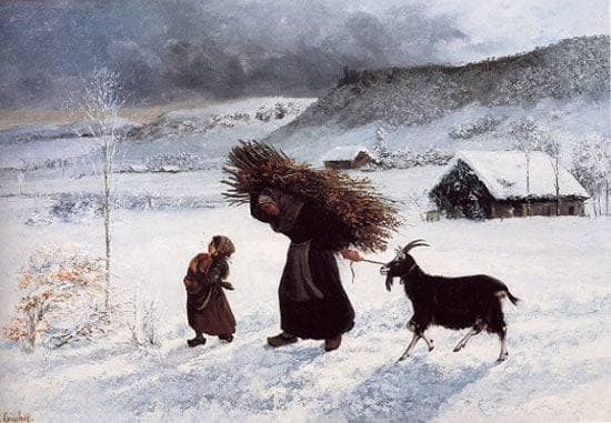 Poor Woman of the Village by Gustave Courbet — Oil Painting Reproduction