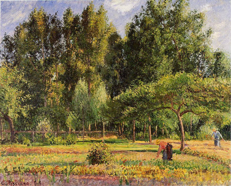 Poplars, Afternoon in Eragny by Camille Pissarro — Oil Painting Reproduction