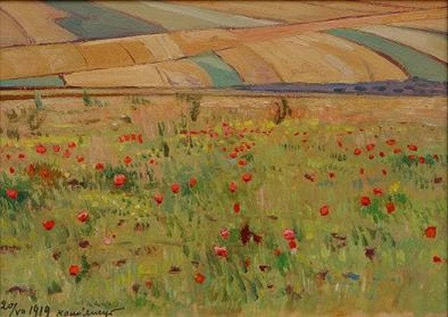 Poppies by Petro Kholodny (Elder), Oil Painting Reproduction