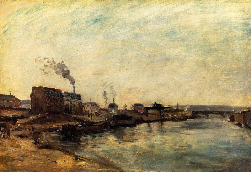 Port de Grenelle by Paul Gauguin — Oil Painting Reproduction