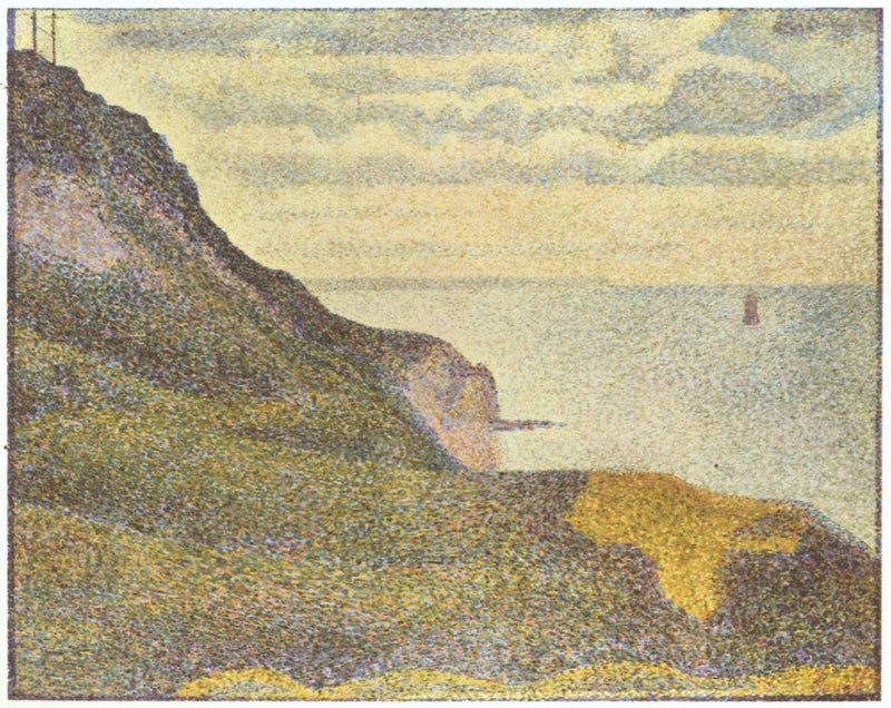 Port-en-Bessin, the Semaphore and Cliffs by Georges Seurat — Oil Painting Reproduction