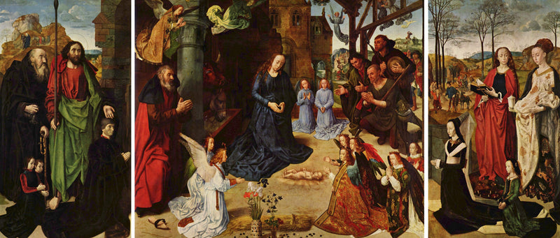 Portinari Triptych by Hugo van der Goes, Oil Painting Reproduction
