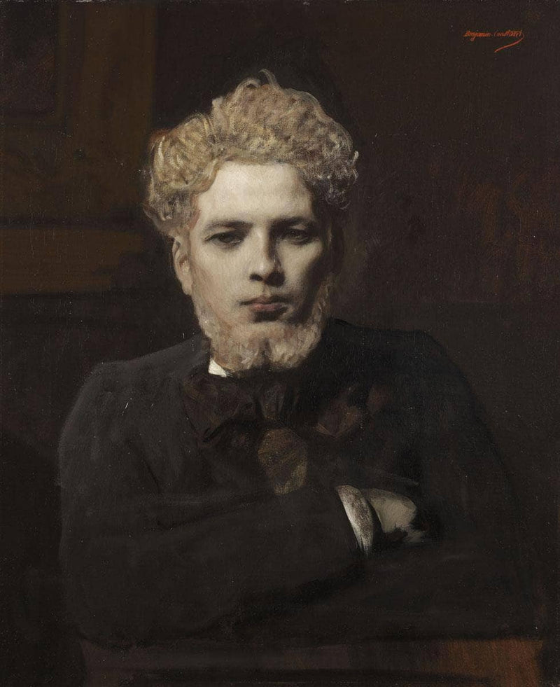 Portrait De Jeune Homme Barbu Dit L'albinos by Benjamin Constant — Oil Painting Reproduction