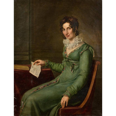 Portrait de Madame Coury, veuve Duhamel in apartment
