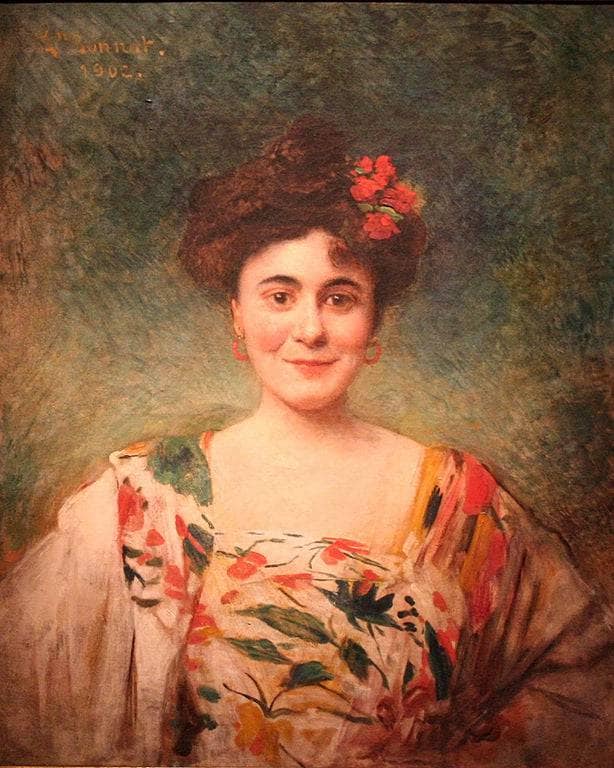 Portrait de madame Dotézac by Leon Bonnat — Oil Painting Reproduction