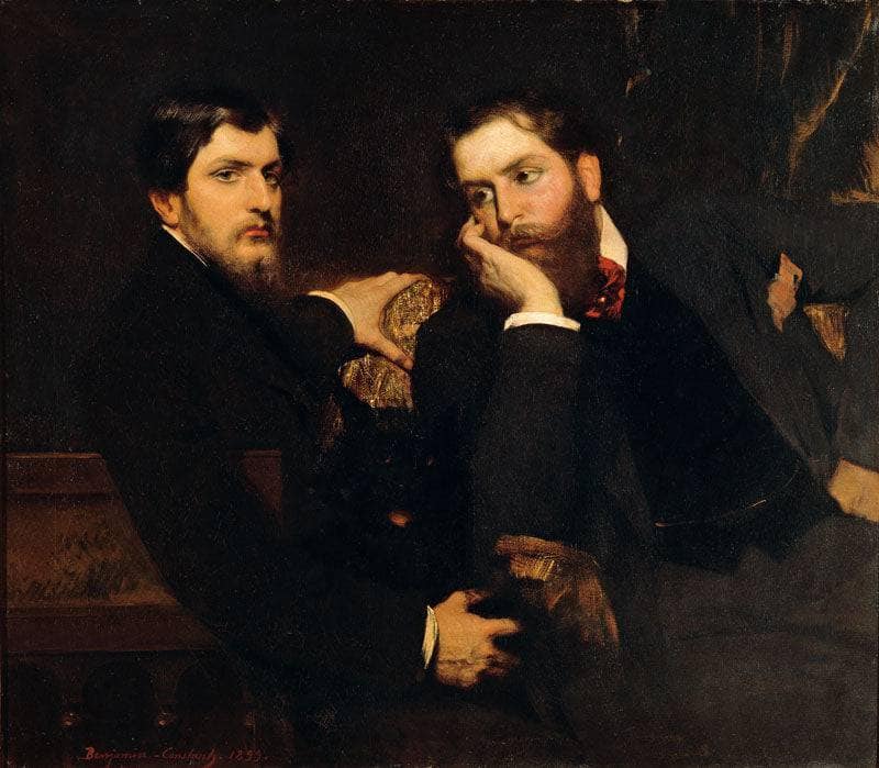 Portrait de Ses Deux Fils (André et Emmanuel) by Benjamin Constant — Oil Painting Reproduction
