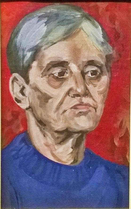 Portrait exercise at the second year of the academy by Alfred Freddy Krupa — Oil Painting Reproduction