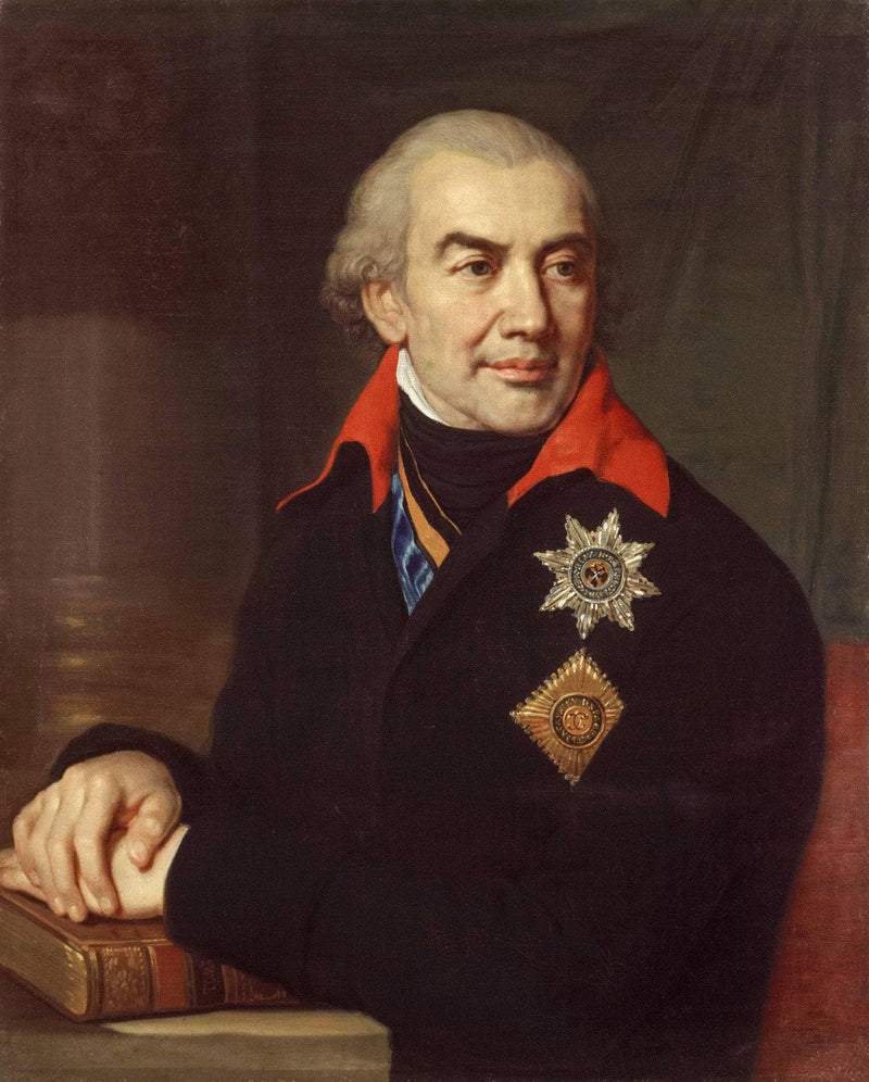 Portrait G.S. Volokonsky by Vladimir Borovikovsky — Oil Painting Reproduction