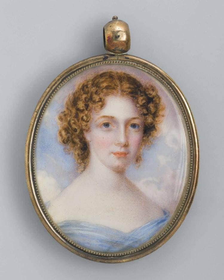 PORTRAIT MINIATURE OF A YOUNG WOMAN, POSSIBLY LUCY ANN BAINBRIDGE JAUDON by Anna Claypoole Peale — Oil Painting Reproduction