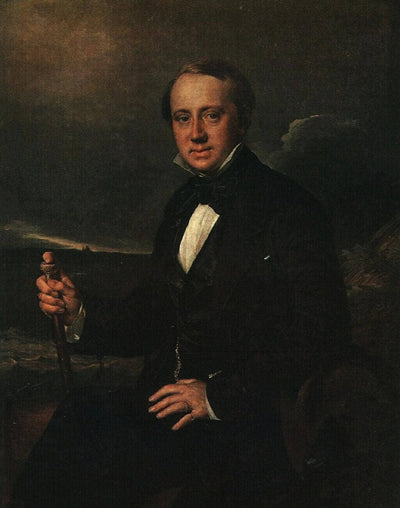 Portrait of A. A. Sapozhnikov in master bedroom