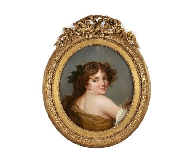 Portrait of a bacchante by Jean-Baptiste Greuze — Oil Painting Reproduction