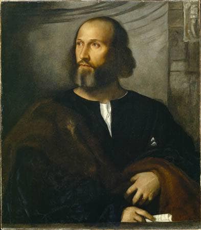 Portrait of a Bearded Man in modern living room