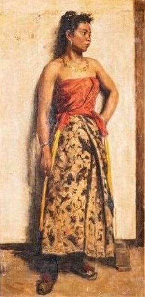 Portrait of a Bedouin woman in home office
