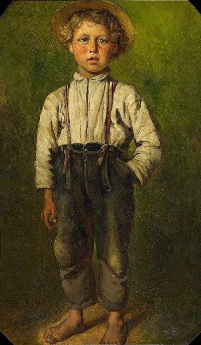 Portrait of a boy in living room
