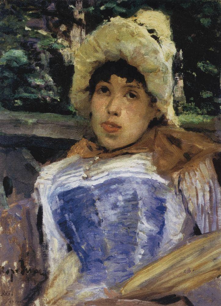 Portrait of a chorus girl by Konstantin Korovin — Oil Painting Reproduction