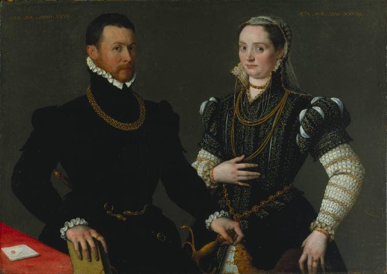 Portrait of a Couple by Lavinia Fontana — Oil Painting Reproduction