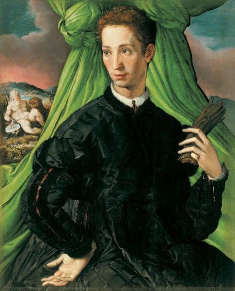 Portrait of a Florentine Nobleman by Francesco de' Rossi (Francesco Salviati), "Cecchino" — Oil Painting Reproduction