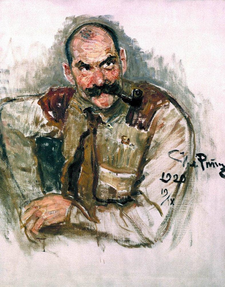 Portrait of A. Gallen Kallela by Ilya Repin — Oil Painting Reproduction