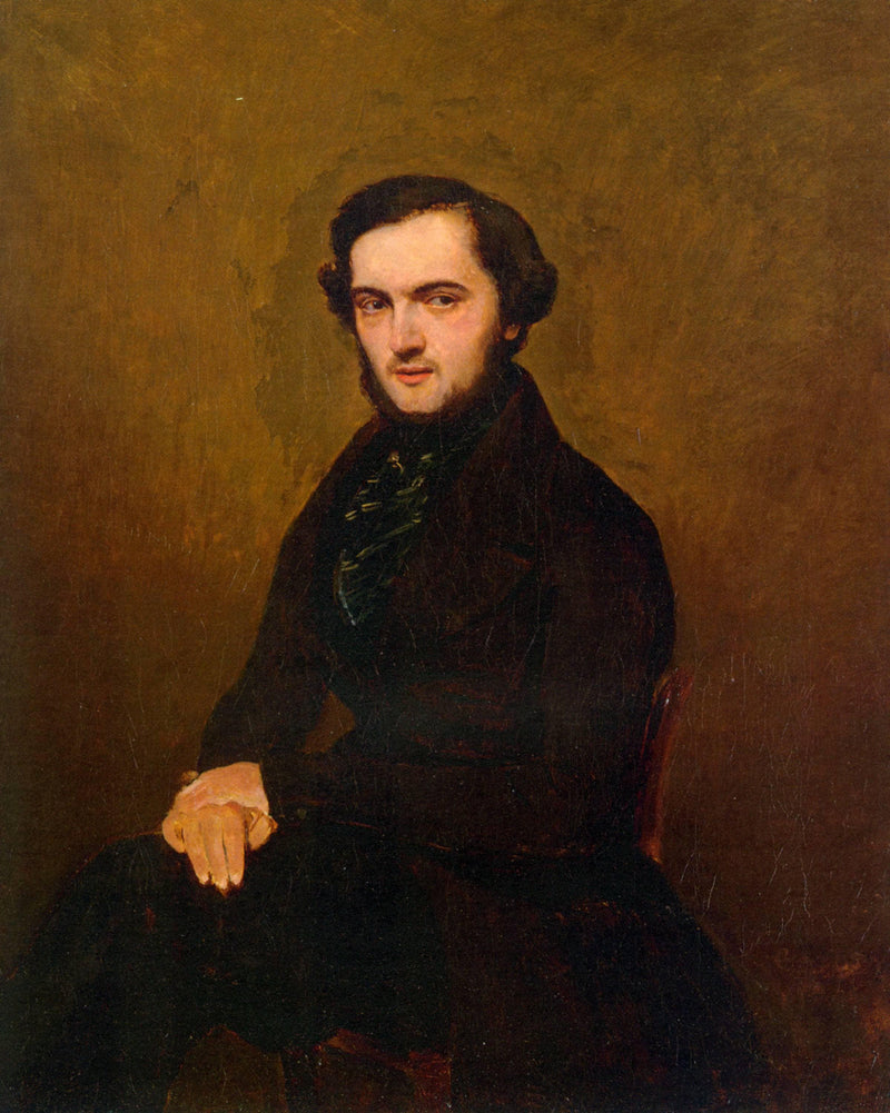 Portrait of a Gentleman by Camille Corot — Oil Painting Reproduction