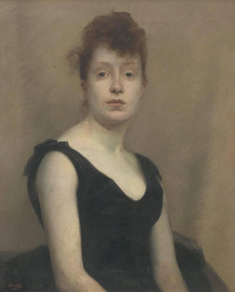Portrait of a girl by Paul Peel — Oil Painting Reproduction