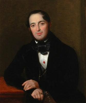 Portrait of a Husband (Two portraits of husband and wife) by Alexander Clarot — Oil Painting Reproduction