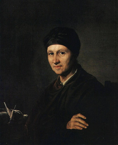 Portrait of A. I. Tropinina in living room