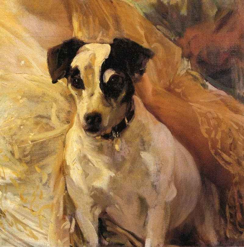 Portrait of a Jack Russell by Joaquín Sorolla — Oil Painting Reproduction