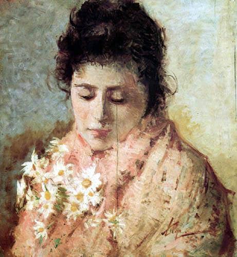 Portrait of a Lady by Silvestro Lega — Oil Painting Reproduction