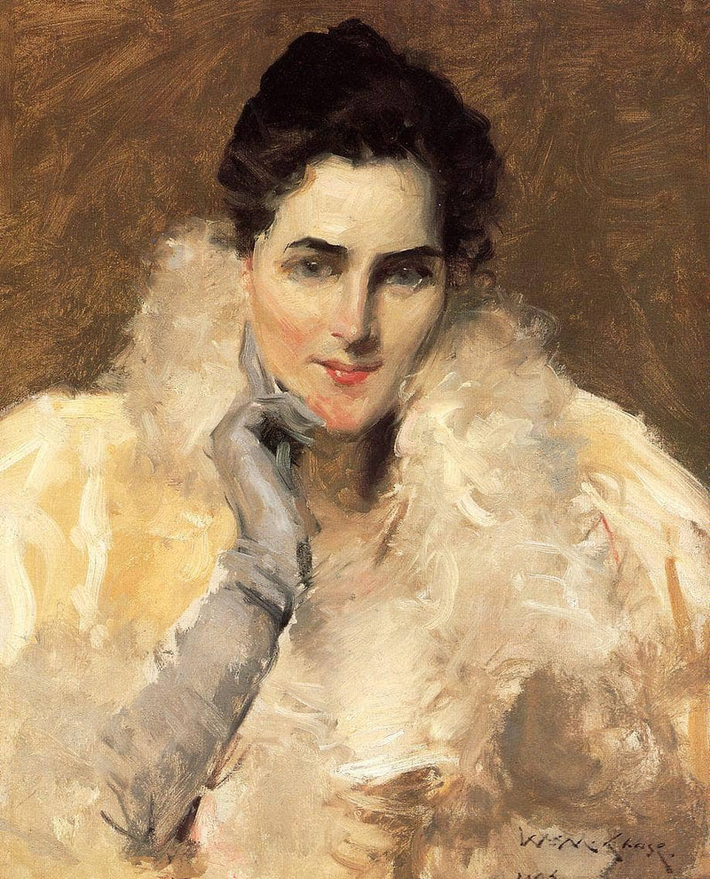 Portrait of a Lady by William Merritt Chase — Oil Painting Reproduction