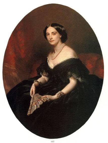 Portrait of a Lady by Franz Xaver Winterhalter — Oil Painting Reproduction