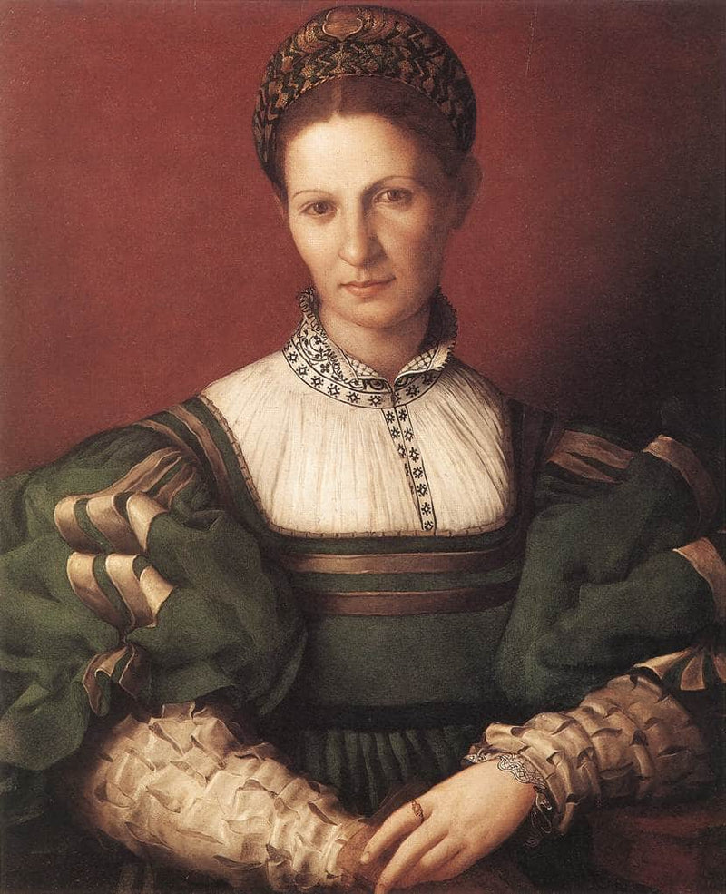 Portrait of a lady in green by Agnolo Bronzino — Oil Painting Reproduction