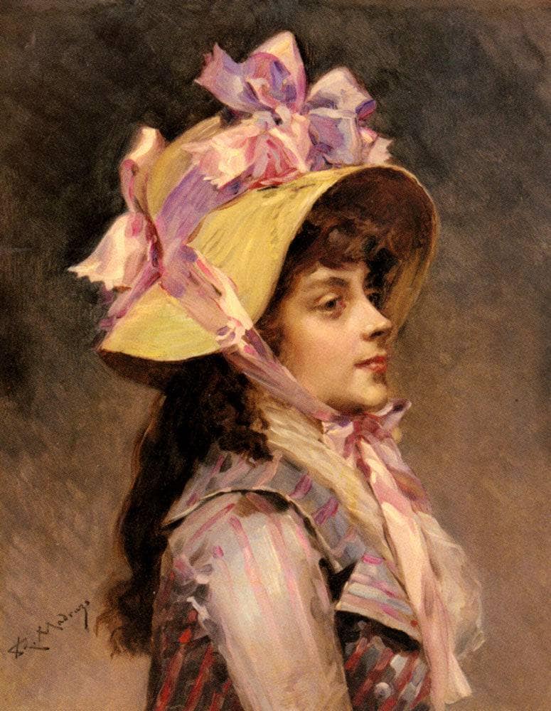 Portrait of a Lady in Pink Ribbons by Raimundo de Madrazo — Oil Painting Reproduction