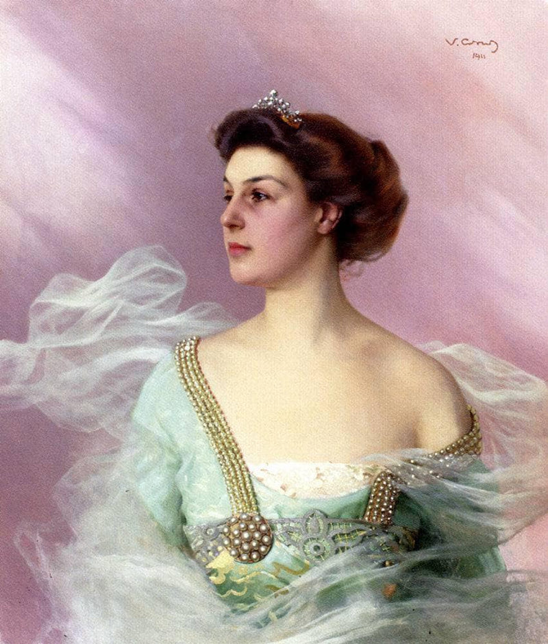 Portrait of a lady by Vittorio Matteo Corcos — Oil Painting Reproduction