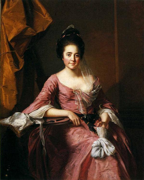 Portrait of a Lady with Her Lacework by Joseph Wright — Oil Painting Reproduction
