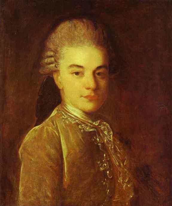 Portrait of A.M.Rimskiy-Korsakov by Fyodor Rokotov — Oil Painting Reproduction