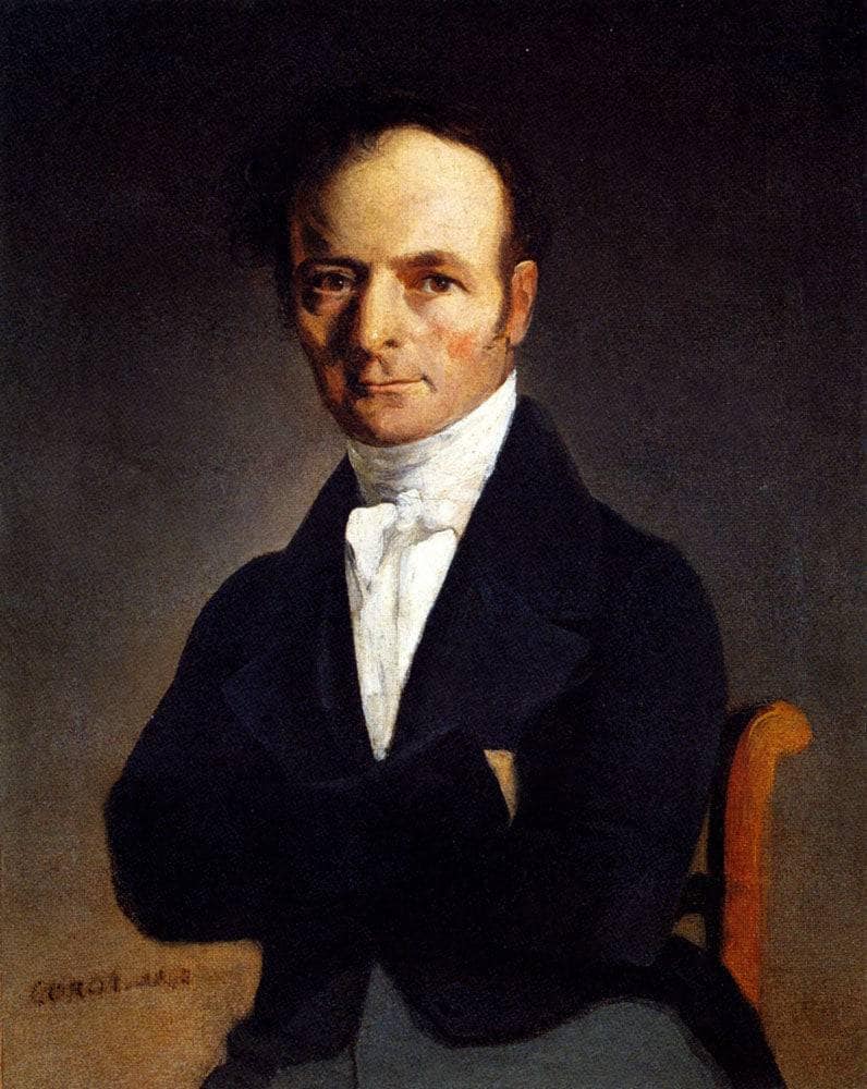 Portrait Of A Man by Camille Corot — Oil Painting Reproduction